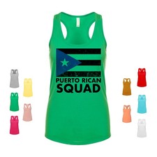 Puerto Rican Squad flag pride heritage culture unity identity Women's Tank