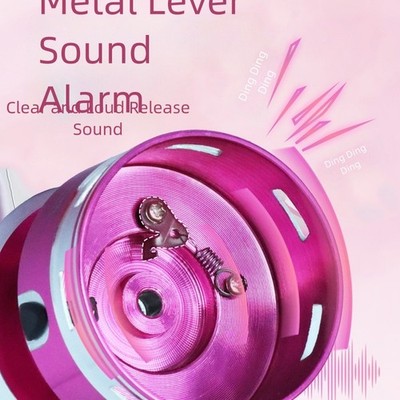 Revolving Fishing Reel Pink Fishing Reel Aluminum Spool For Smooth