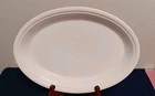 Fiesta Fiestaware Homer Laughlin Oval Shape Platter White 13.5 X 9.5