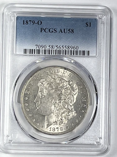 1879-O Morgan Dollar : PCGS AU58