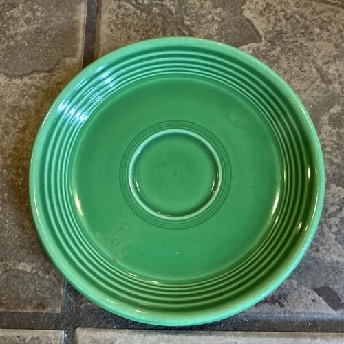 Vintage Homer Laughlin Fiestaware 6" Saucer, Medium Green