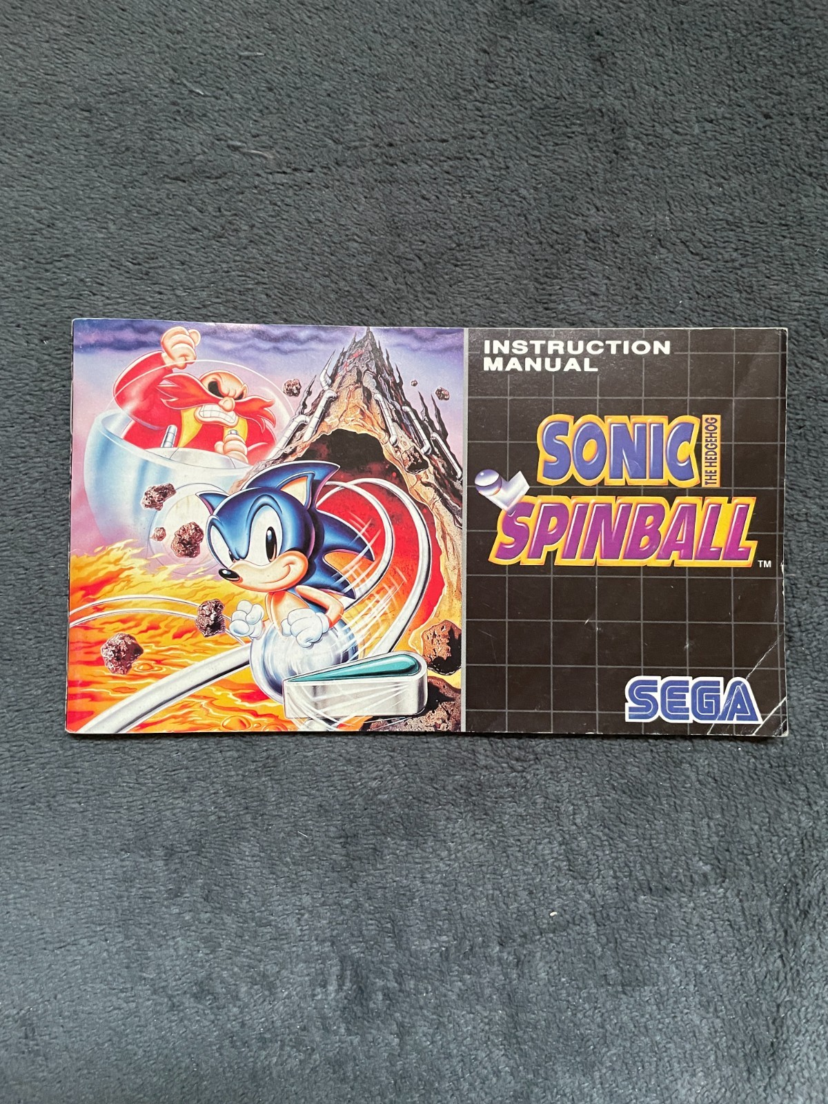 ₪ PAS DE JEU ₪ Notice de Sega Megadrive - Sonic Spinball