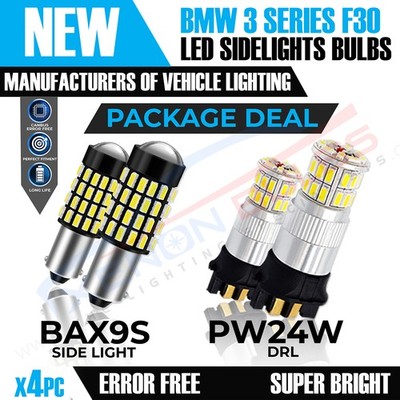 Canbus BAX9S 54 SMD & PW24W HELLWEISSE LED-SEITENLEUCHTEN TAGFAHRLICHT PAKETANGEBOT