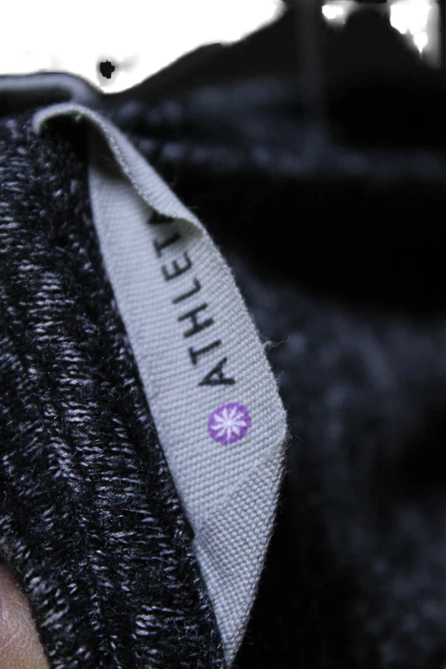 Top de entrenamiento básico Athleta para mujer cuello redondo manga larga negro talla S Foto 4 de 4