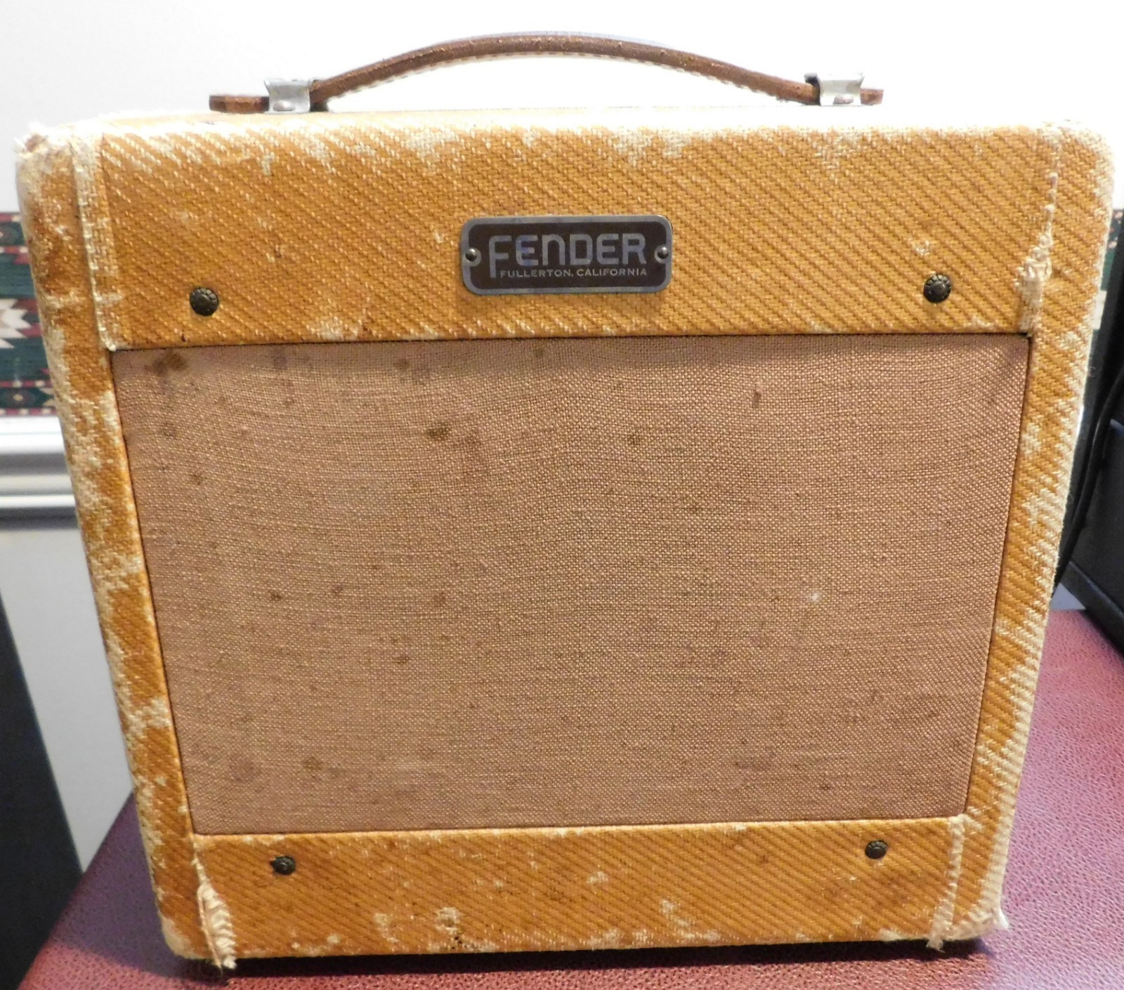 1951 - 1952 Fender Champ "600" Amp Tweed 5 Watt 1x6" Vintage Guitar Amplifier !