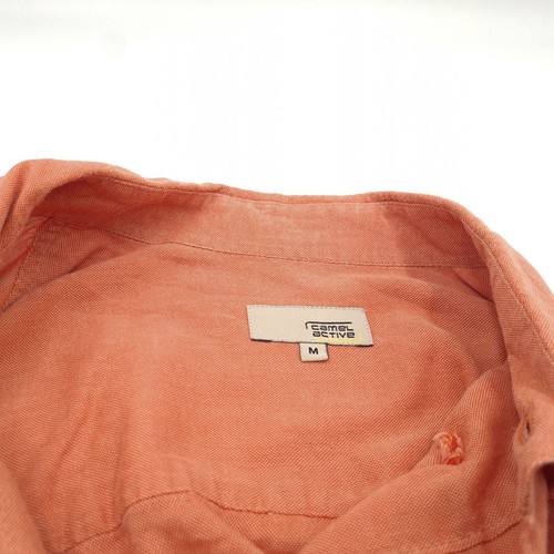 Camel Active Camicia Uomo Arancione Cotone Esploratore Avventura Eg7 Taglia M - Foto 3 di 7