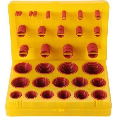 O-Ring Sortiment Dichtungsringe Set Silikon 30 Größen Rot Reparatur