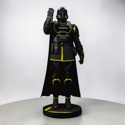 Fanart figure Helldiver airbrush painted 9.8 inch Adult 17+