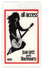 Joan Jett And The Blackhearts Laminate All Access Backstage Pass. OTTO