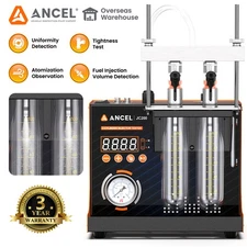 ANCEL JC200 2-Cylinder Fuel Spray Nozzle Cleaning Machine Fuel Injector Tester