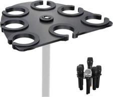 Microphone Holder Multi Mic Holder for Wired and Wireless Mics Multiple Micro...