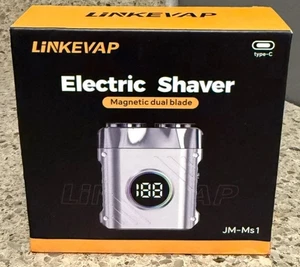 Mini Electric Shaver USB Rechargeable Magnetic Dual Blade 2-Speed Portable Razor