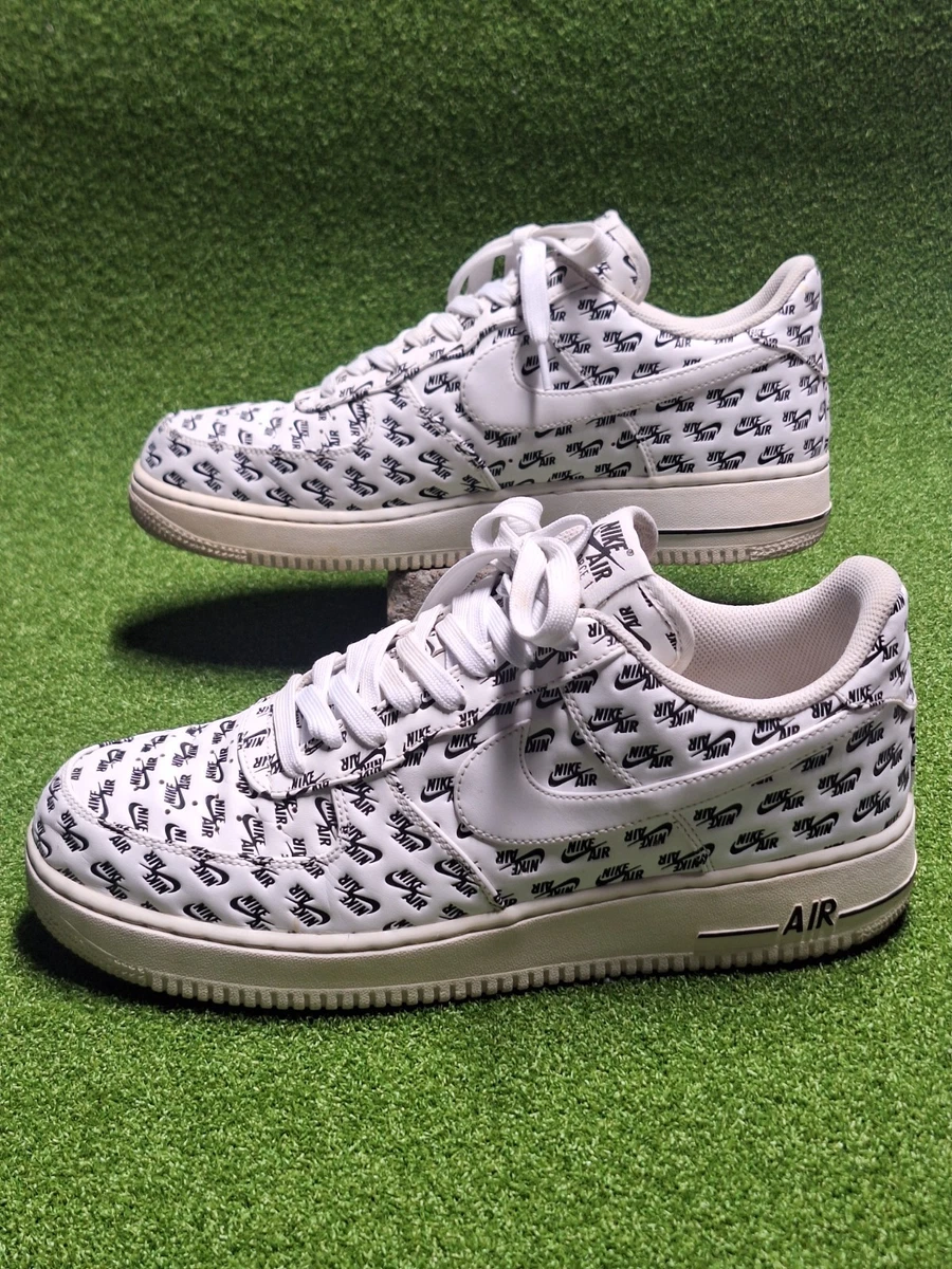 Nike Air Force 1 07 QS Low All Over Logo White for Sale