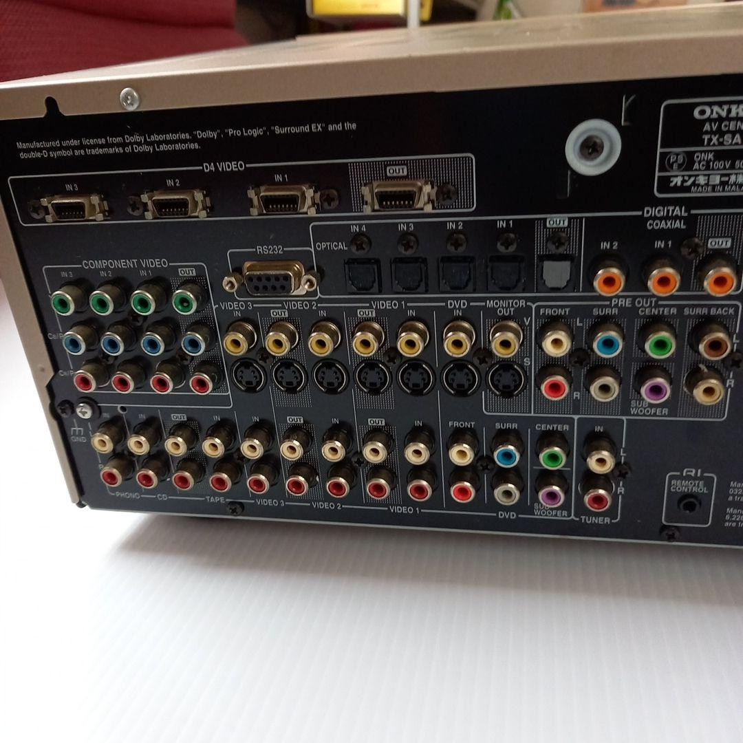 ONKYO TX-SA702(N)　ハイパワーアンプ　ゴールド　リモコン付き Onkyo Tx-Sa702 N High Power Amplifier Gold With Remote