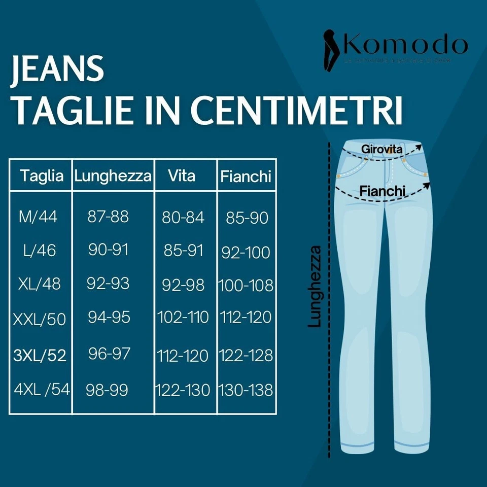 Jeans donna vita alta push up elasticizzati skinny slim fit 42 44 48 50 52 54 S. - Immagine 2 di 4