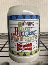 Budweiser Mardi Gras Nothing Beats A Bud stein SO50500 1991
