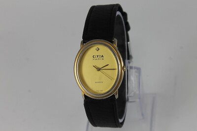 Vintage CLYDA Paris Ladies Goldplated Swiss Quartz Watch