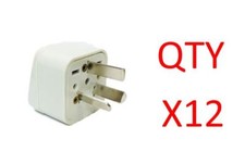 12PK US EU USA To AU Australia New Zealand China Plug Adapter Charger Converter