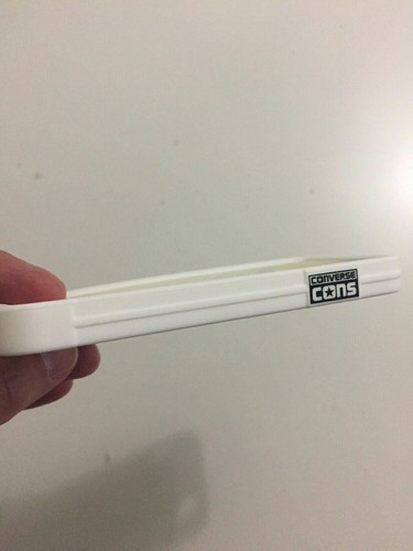 Converse Cons per iPhone 5 Nero Bianco Custodia Morbida Silicone - Foto 7 di 12