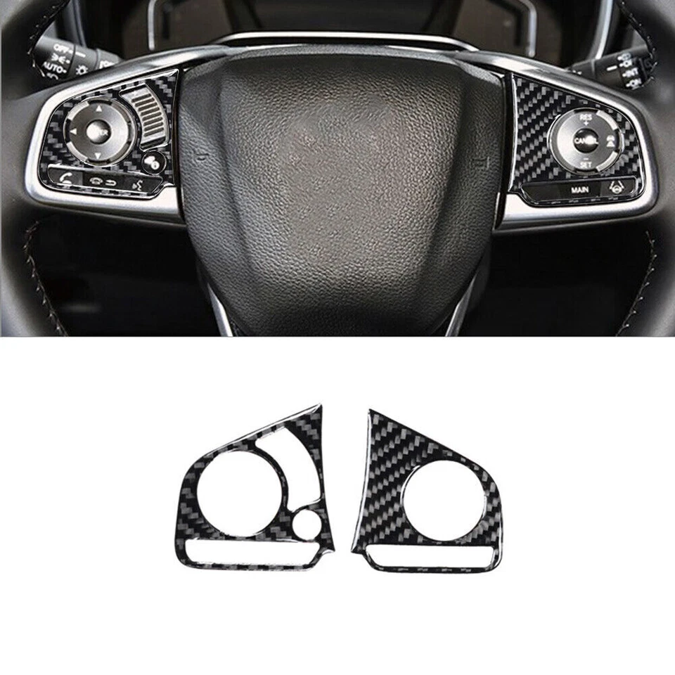 Kit de cubierta interior completo de fibra de carbono de 21 piezas para Honda CR-V 2017-2021 Foto 3 de 4