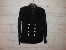 NWOT Polo Ralph Lauren Black Sz 2 Double Breasted Wool Blend Blazer Jacket 4180