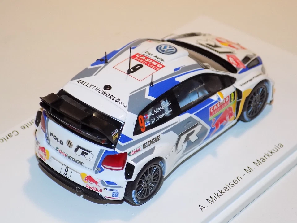 1/43 Spark Volkswagen Polo WRC car #6 7th Monte Carlo Rally 2014 Mikkelsen S3787 - Image 2 of 3