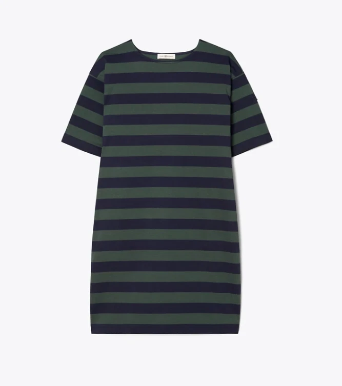 Abito Tory Burch in jersey a righe taglia L 10 12 (nuovo con etichette) 298€