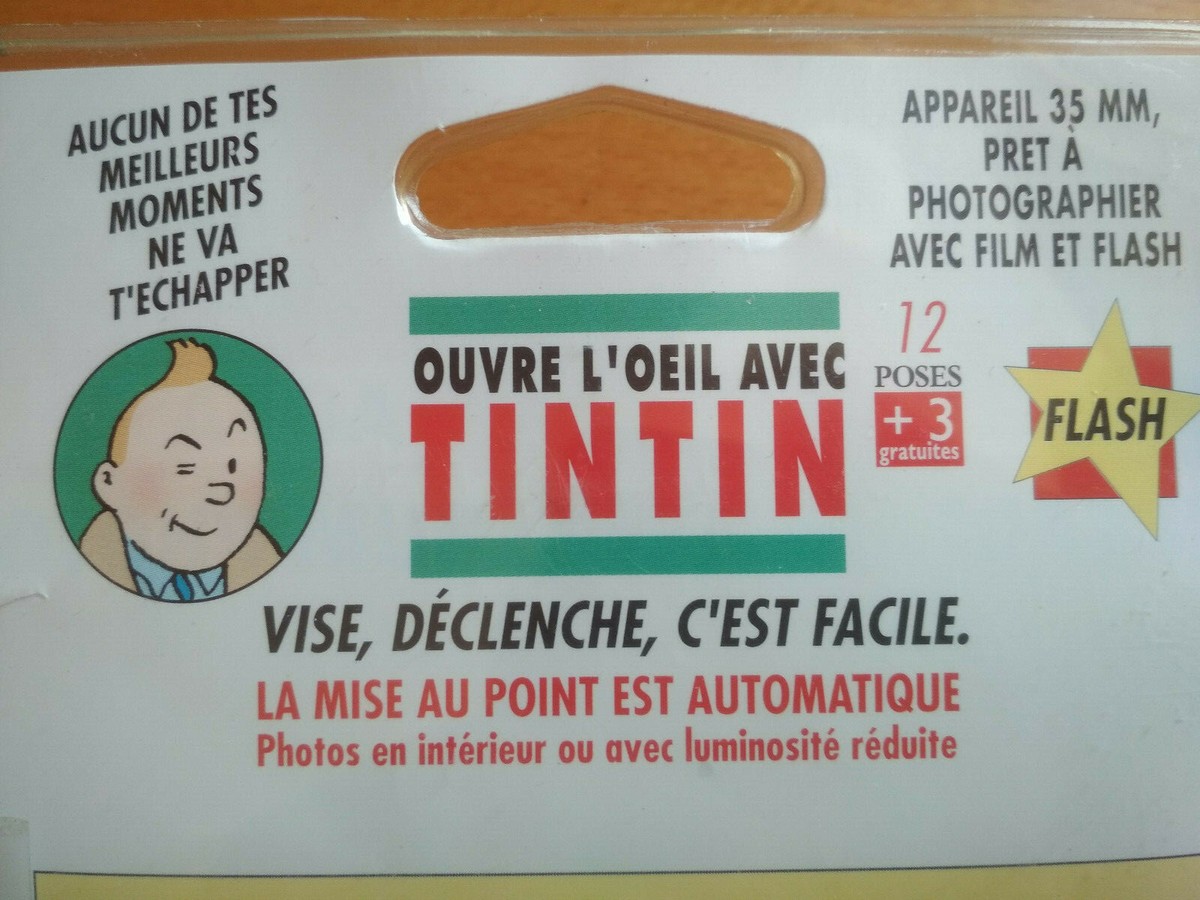 TINTIN A LA VALISE Appareil Photo Reporter Figurine BULLY He Paris 75001