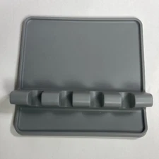 Tomorrows Kitchen Silicone Utensil Rest Gray 5” X 5” New Factory Sealed Lot Of 2