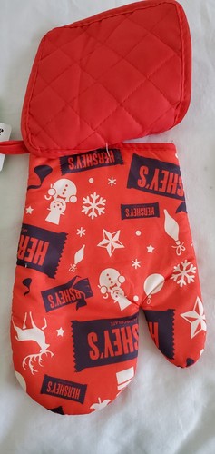 5 Hershey Ofenhandschuhe Küchentuch Schneemann Schneeflocke Keksausstecher Weihnachtsset - Bild 9 von 9