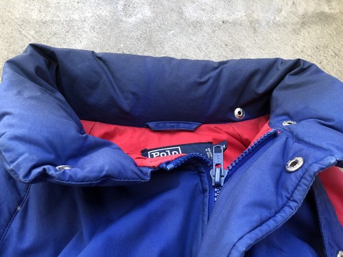 Vintage 90s Polo Ralph Lauren Suicide Ski Jacket Down Puffer Medium - Picture 6 of 9
