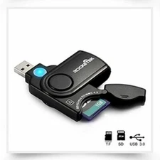B 3.0 Multi 2 in 1 Memory Card Reader Adapter SD/TF Micro SD Computer Laptop