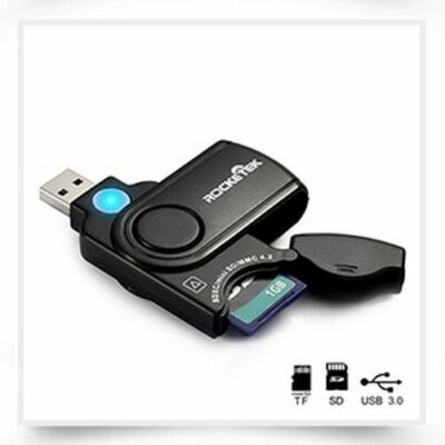 USB 3.0 Multi 2 in 1 Memory Card Reader Adapter SD/TF Micro SD Computer Laptop