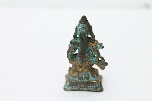 Antica dea bronzo rituale tradizionale indù Annapurna rara NH2679 - Foto 6 di 9