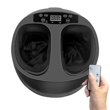 Foot Massager Machine w/ Heat Function Relaxing Therapy for Sore Tired Feet