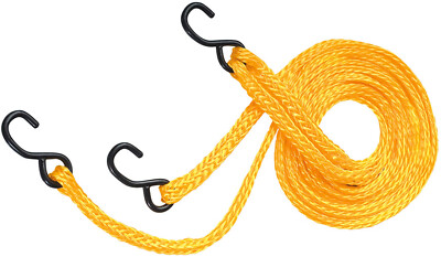SPI 13-1806 Equal Pull 3-Hook Yellow Nylon Tow Rope Strap, Center Pull