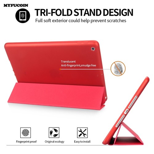 PU Leather Smart Case Stand Cover For iPad Air 4 10.9 9th 8th 7th 10.2 10.5 9.7 - Picture 8 of 50