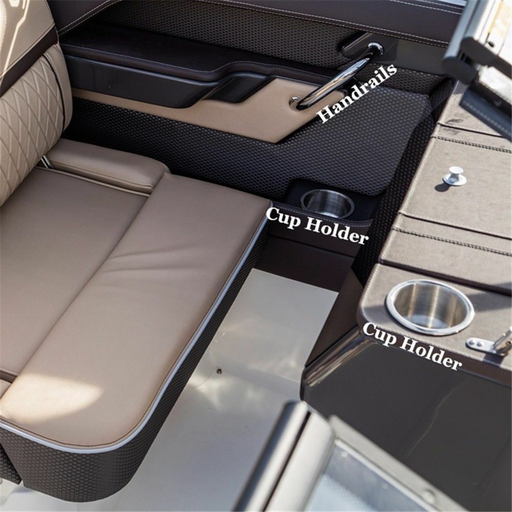 8X Marine Stainless Steel Boat Cup Drink Holder Brushed Universal Size 3-3/5"Dia