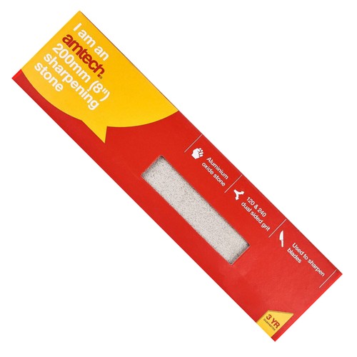 SHARPENING STONE 8" Coarse Medium Grit Renewing Tools Knives Scissors Blades UK - Picture 4 of 4