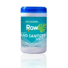 Hand Sanitizer Wipes - RAW Brand - 90 Wipes 