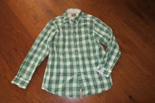 L ❤️ CREMIEUX ❤️ OFFICE SHIRT ❤️ PLAID SOFT DRESS BUTTON DOWN 100% COTTON SOFT