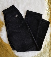 St. John Sport Pants Black Velvet/Velour Size 2 Marie Gray Gold Tag