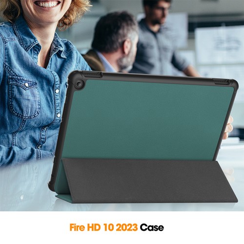Shockproof Leather Stand Case Cover Stand For Amazon Fire HD 10 2023 Tablet - Picture 21 of 32