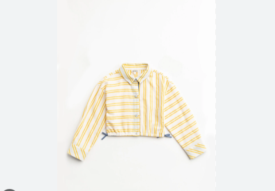 NWT Girls Finding Foxtale Backyard Button Up Shirt Size 8