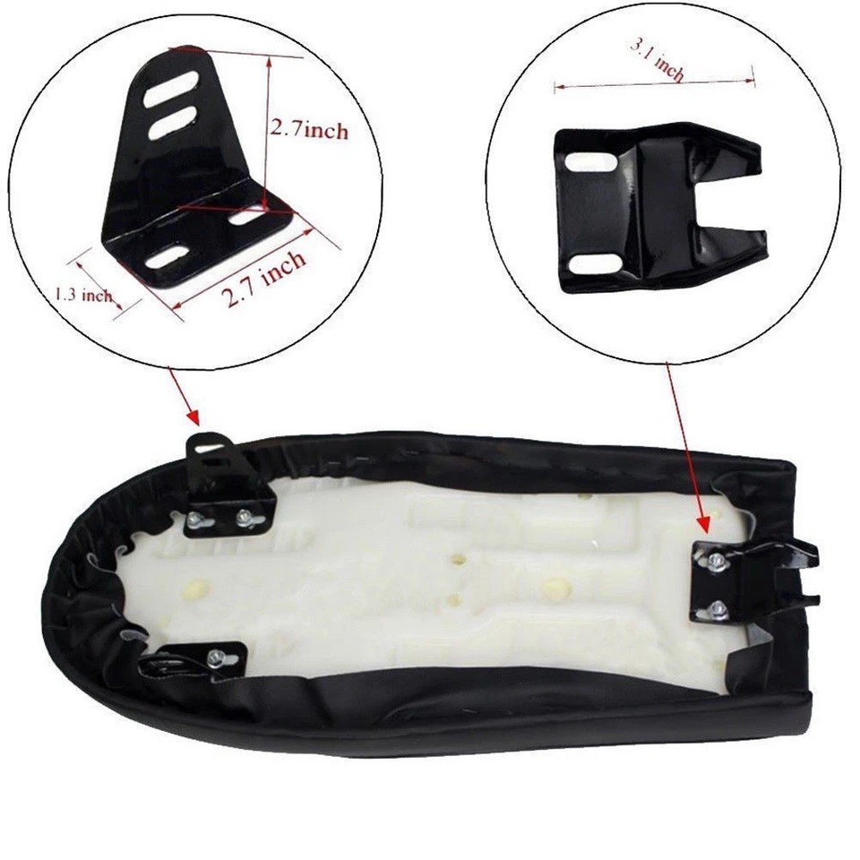 Sillín universal para joroba asiento café corredor motocicleta para Harley Yamaha Honda Suzuki Foto 3 de 4