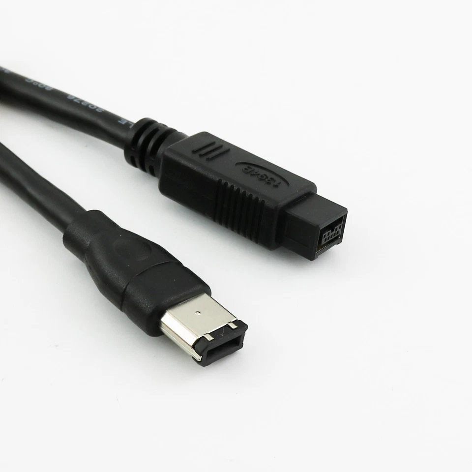 1x Firewire 800 400 9 to 6 Pin Male IEEE1394b BILINGUAL Cable Cord 6ft /1.8m - Image 3 of 4