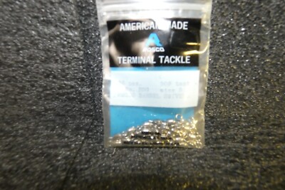ROSCO BARREL SWIVELS 36 PACK SIZE 5 SILVER NICKEL 90 LB TEST TERMINAL FISHING