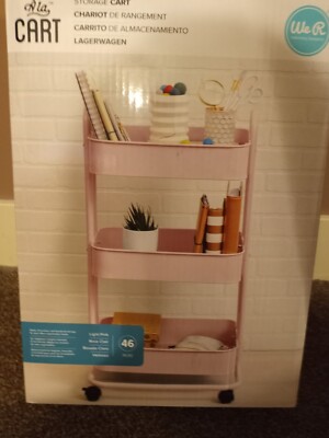 storage cart with wheels: A la Cart by We R Memory Keepers Pink | eBay