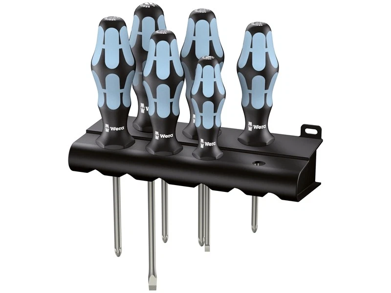 WERA Screwdriver Set Kraftform Plus Stainless Steel SL/PH/PZ, 032063
