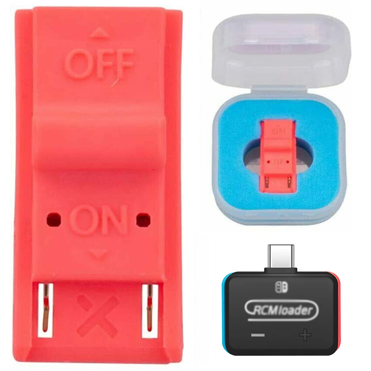 RED RCM Tool Clip Short Circuit Jig For Nintendo Switch Loader Recovery  Mode NEW